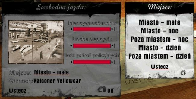 Odblokowane opcje Swobodnej Jazdy