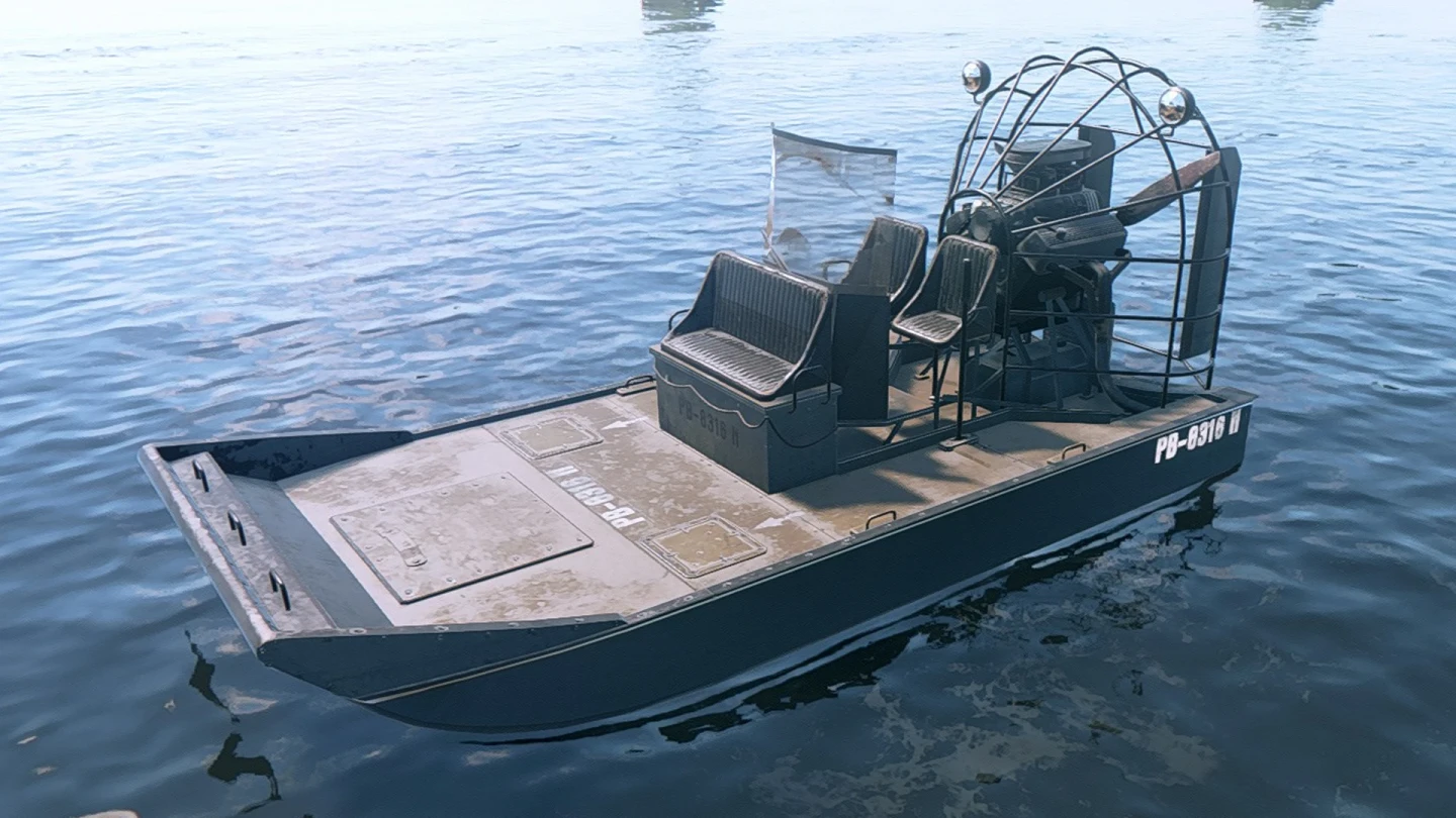 Bagienny airboat - transport po rozlewiskach New Bordeaux