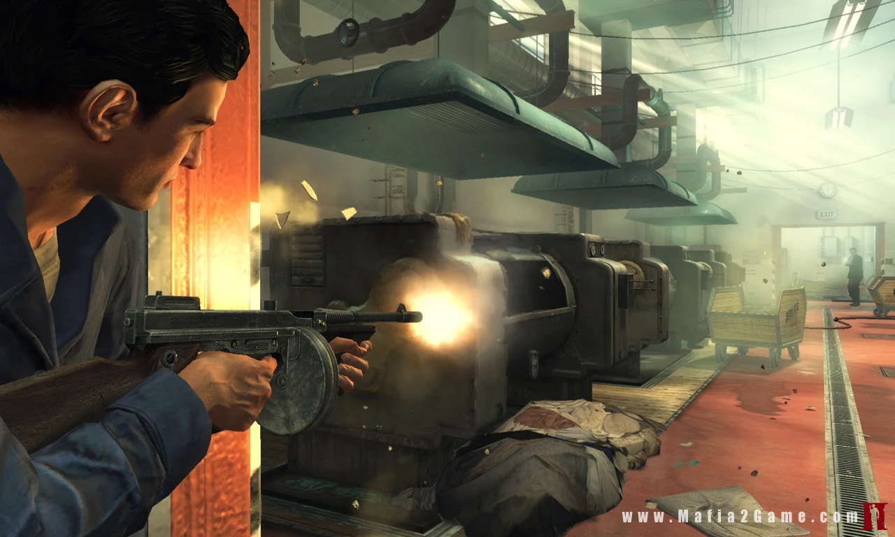 Mafia II - strzelanina z Thompsonem