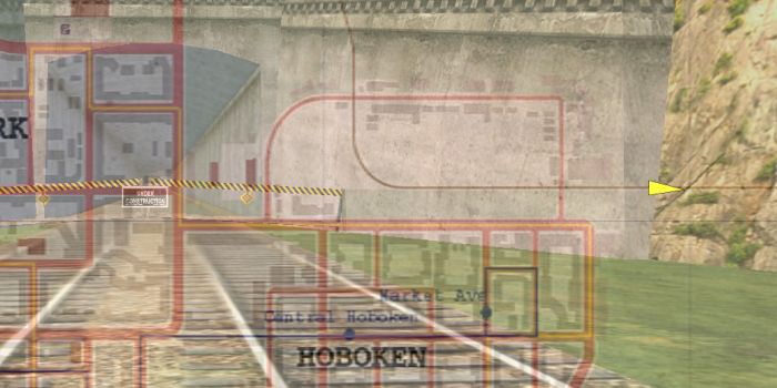 Mapa do tunelu