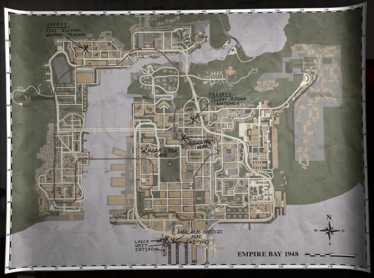 Mapa Empire Bay
