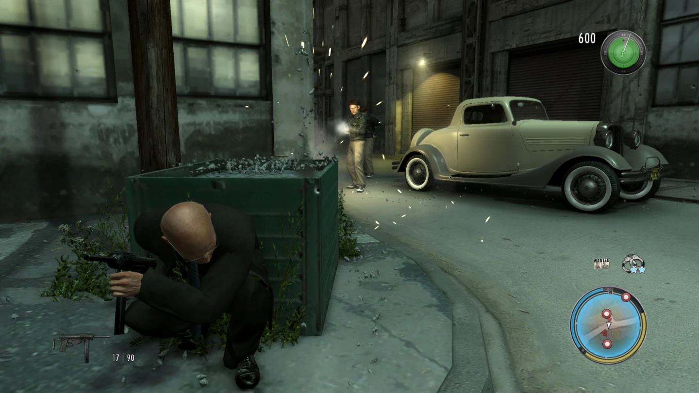 Mafia II: The Betrayal of Jimmy - Jimmy ostrzeliwuje się zza osłony