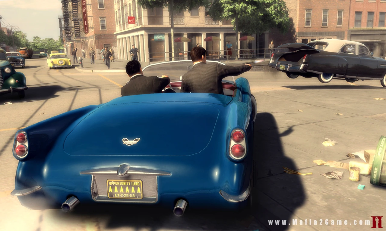 Mafia II - ostrzał z kabrioletu