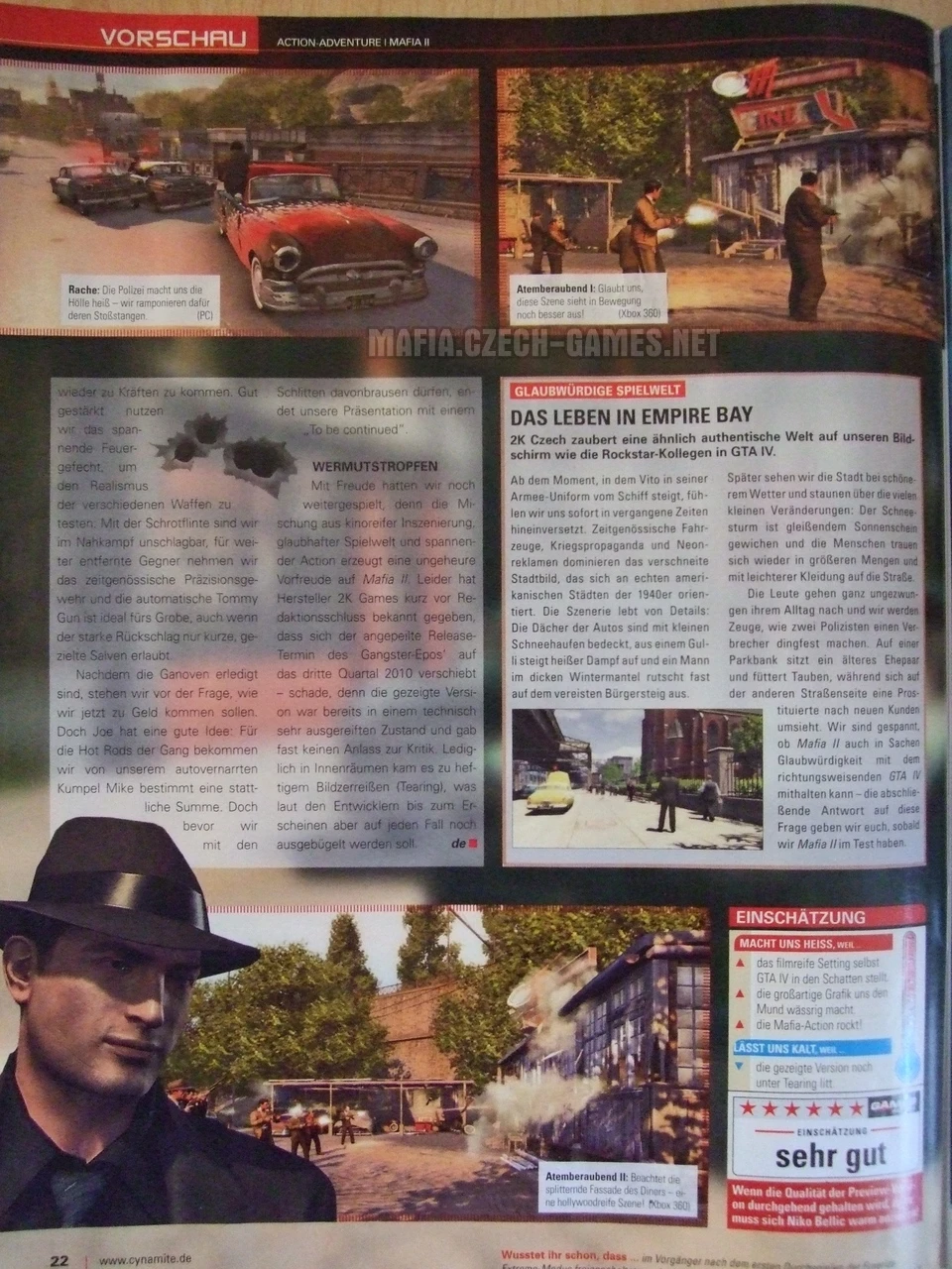 Mafia II - skan Games Aktuell