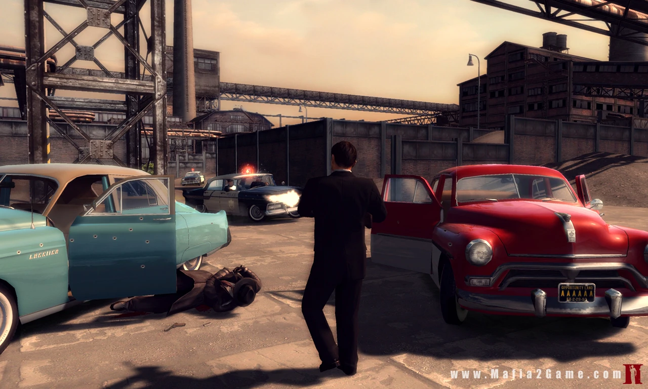 Mafia II - strzelanina na parkingu