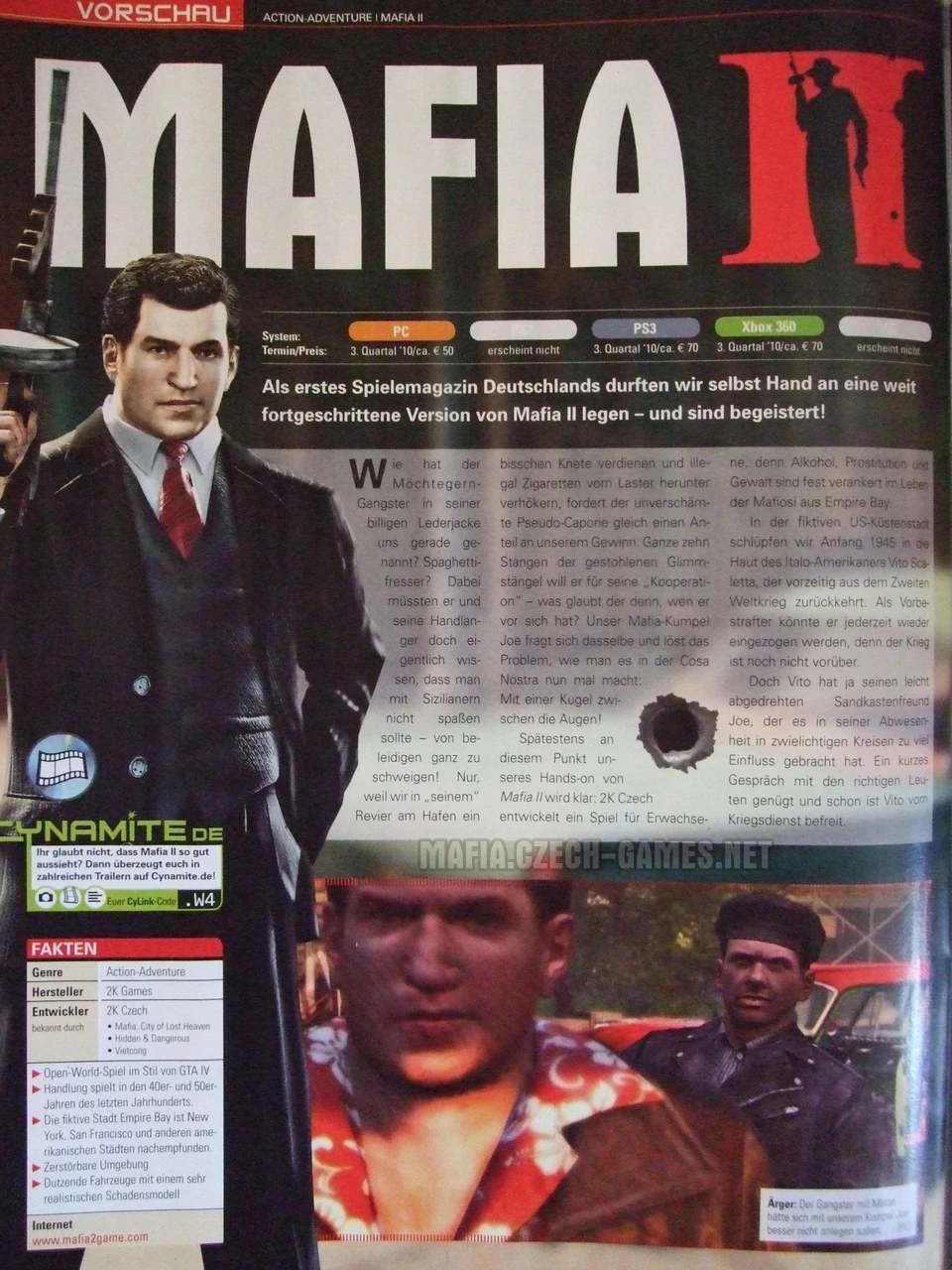 Mafia II - skan Games Aktuell