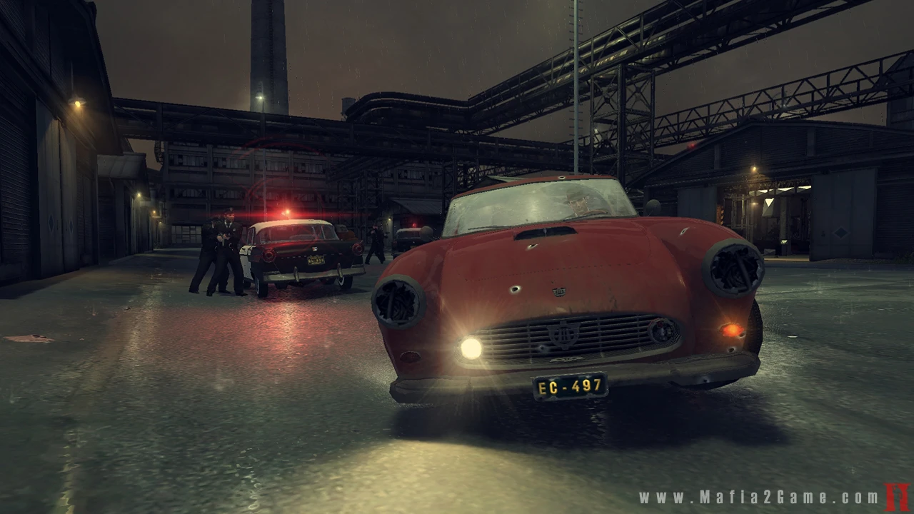 Mafia II - pościg policji nocą