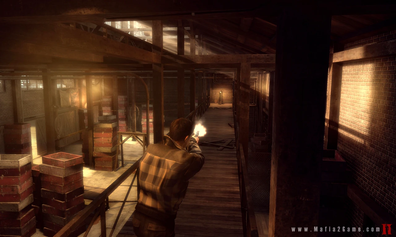 Mafia II - strzelanina w magazynie