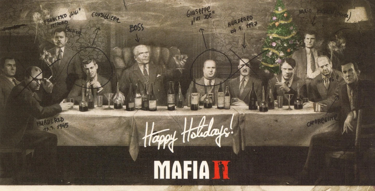Mafia II - świąteczna kartka od 2K